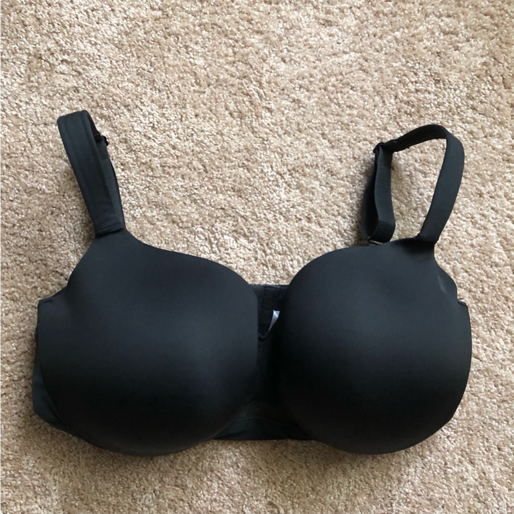 Cacique Black lightly padded molded Bra 38H